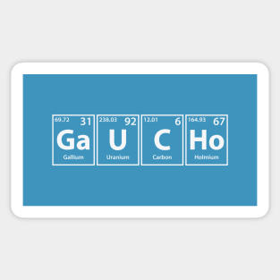 Gaucho (Ga-U-C-Ho) Periodic Elements Spelling Sticker